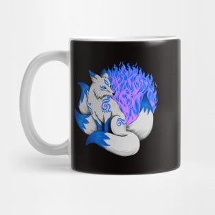 Dark Blue Kitsune Mug